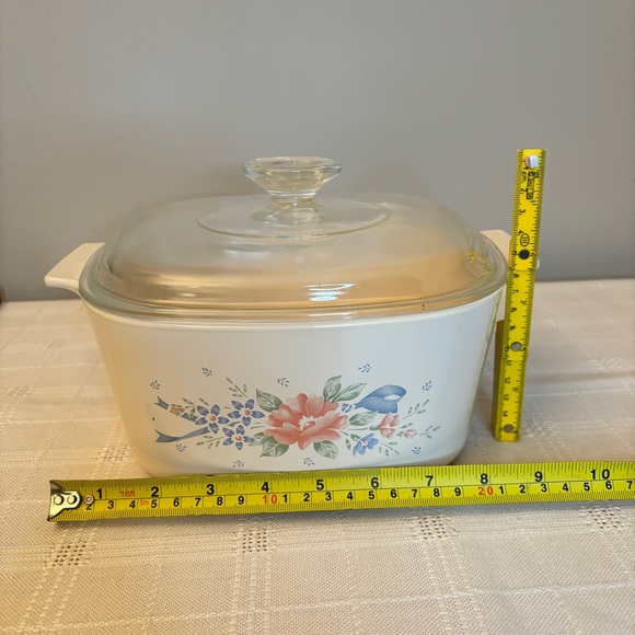 Vintage Corning Ware Casserole Dish with Clear Lid 3 Liter Symphony Style - Picture 7 of 7